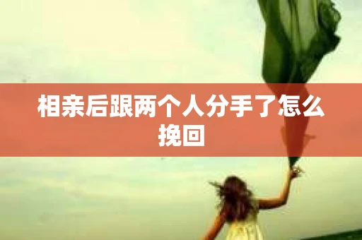 相亲后跟两个人分手了怎么挽回
