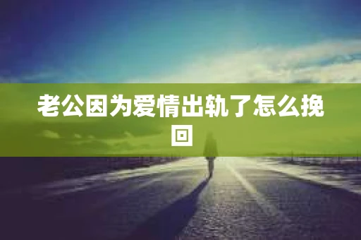 老公因为爱情出轨了怎么挽回