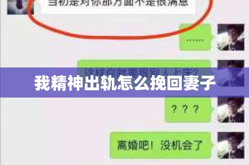 我精神出轨怎么挽回妻子