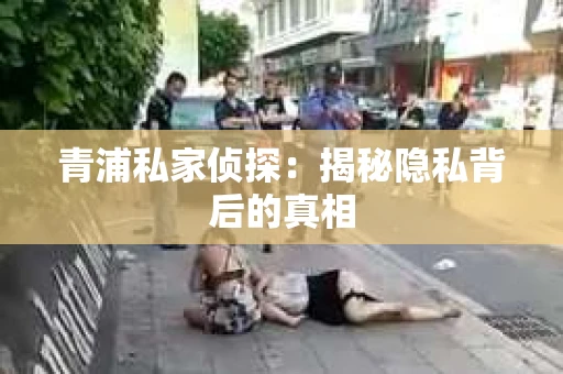 青浦私家侦探:揭秘隐私背后的真相 青浦私家侦探:揭秘隐私背后的真相