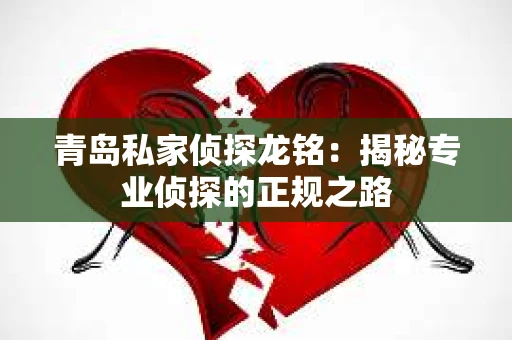 青岛私家侦探龙铭：揭秘专业侦探的正规之路