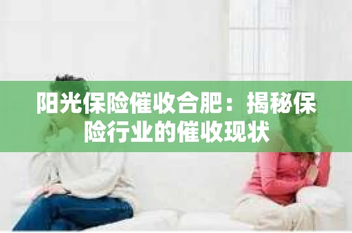 阳光保险催收合肥：揭秘保险行业的催收现状