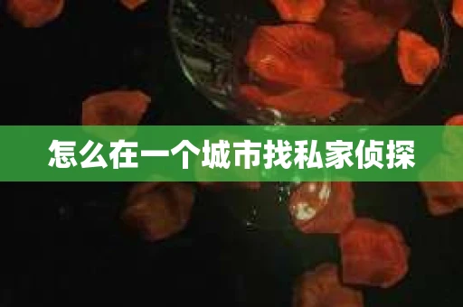 怎么在一个城市找私家侦探 怎么在一个城市找私家侦探