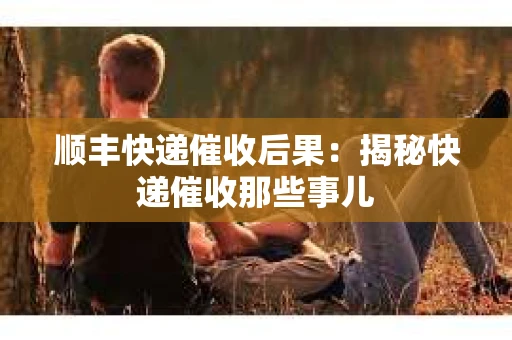 顺丰快递催收后果：揭秘快递催收那些事儿