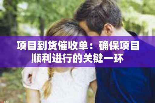 项目到货催收单:确保项目顺利进行的关键一环 项目到货催收单:确保项目顺利进行的关键一环
