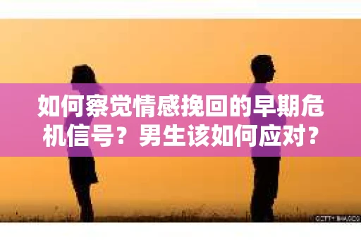 如何察觉情感挽回的早期危机信号？男生该如何应对？
