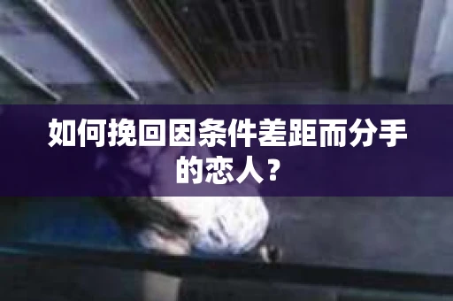 如何挽回因条件差距而分手的恋人? 如何挽回因条件差距而分手的恋人?