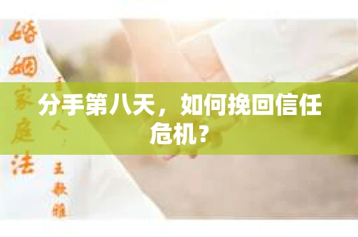 分手第八天，如何挽回信任危机？