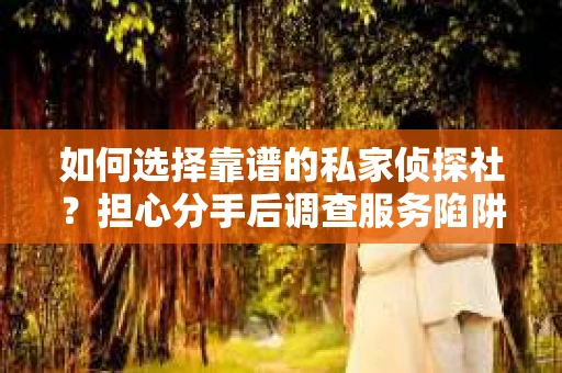 如何选择靠谱的私家侦探社?担心分手后调查服务陷阱怎么办? 如何选择靠谱的私家侦探社?担心分手后调查服务陷阱怎么办?