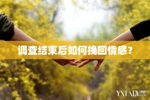 调查结束后如何挽回情感？